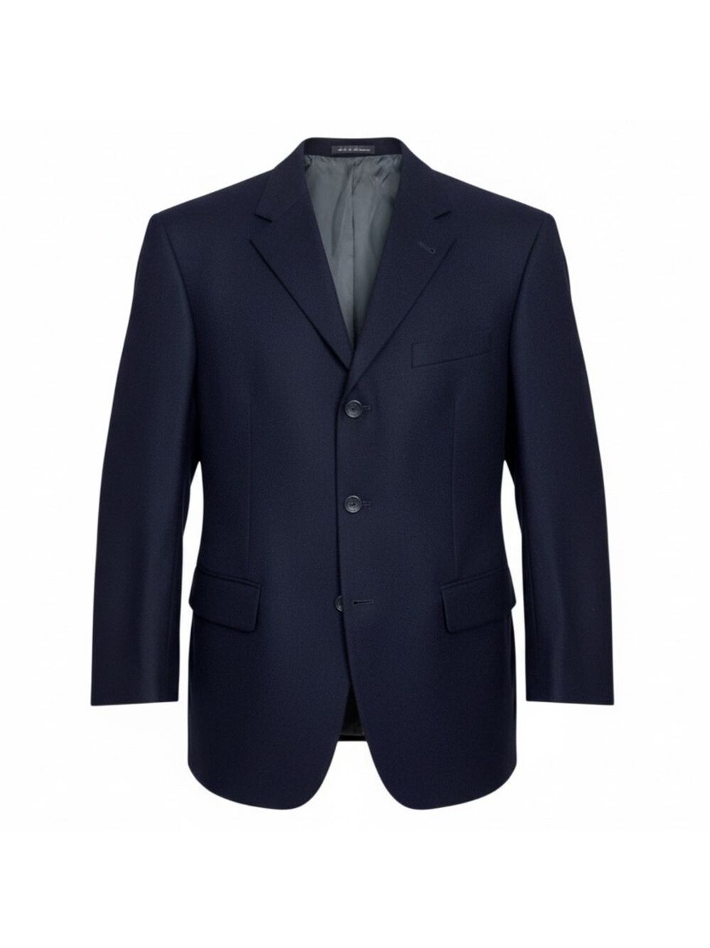 OSCAR DE LA RENTA Wool & Cashmere Blue Vintage Luxury Designer Blazer Jacket 42S